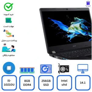 لپ تاپ  Acer N19Q7 i5-10210U 8gb ddr4 256gb ssd intel uhd استوک ایسر ان19کیو7، 14.1 اینچ