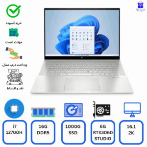 لپتاپ استوک envy 16 intel core i7-12700H -NVIDIA RTX 3060- 6 GB