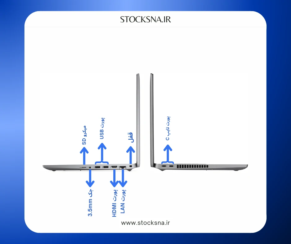 پورت های لپ تاپ Dell Latitude 5520