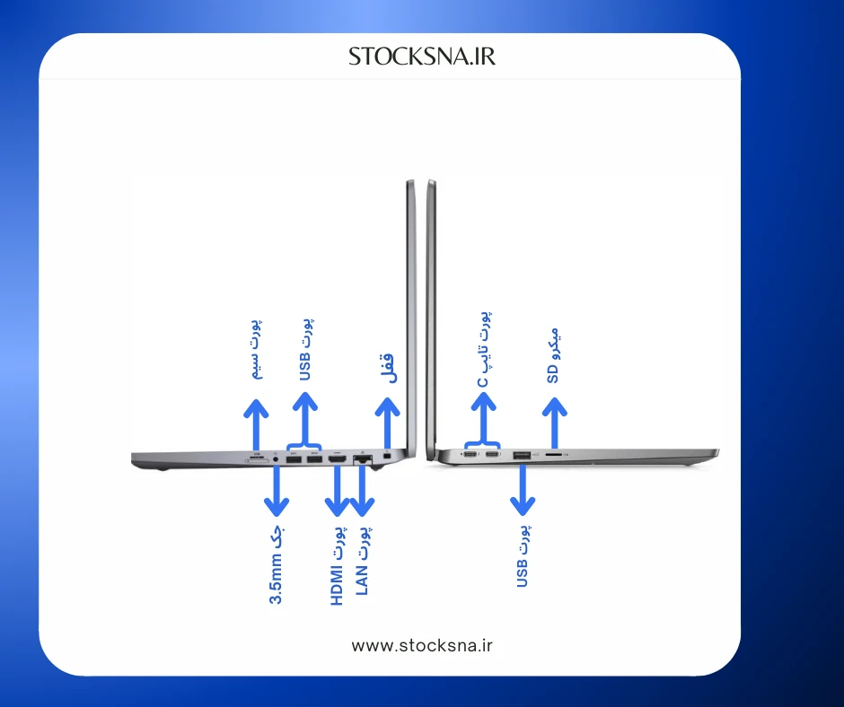پورت های لپ تاپ Dell Latitude 5330