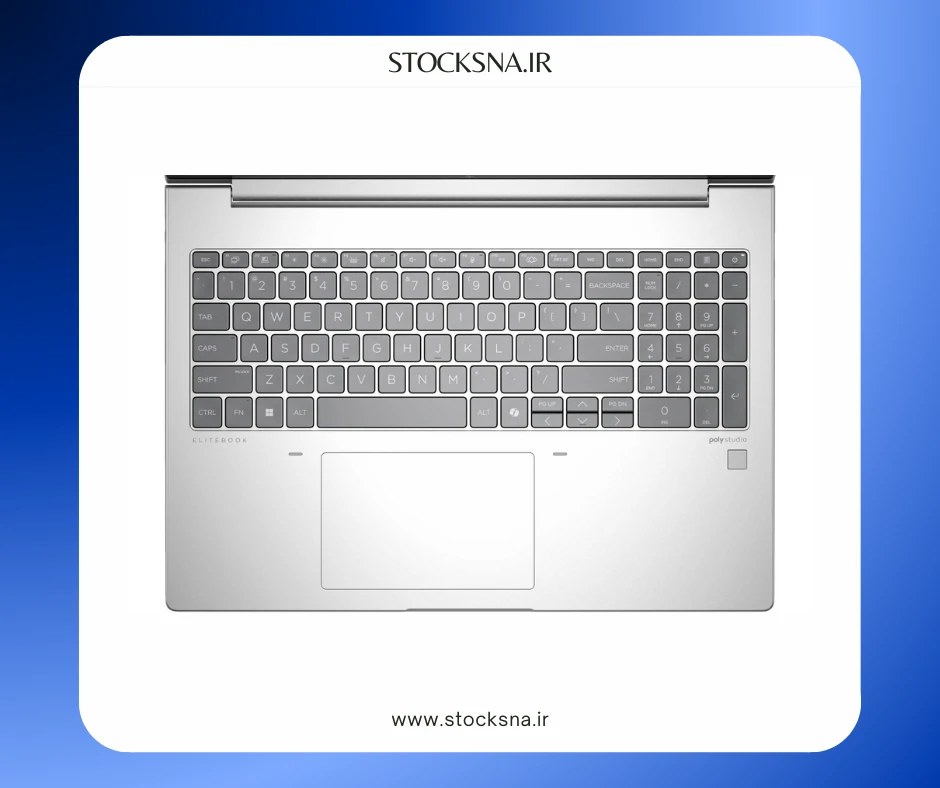 لپ تاپ استوک HP EliteBook 660 G11 - ULTRA 7 155U - RAM 16G - 512G SSD - No HDD 5 کیبورد لپ تاپ استوک HP EliteBook 660 G11