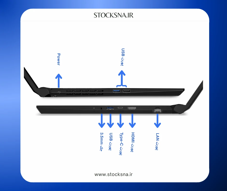 پورت های لپ تاپ استوک MSI Crosshair 16 A13V