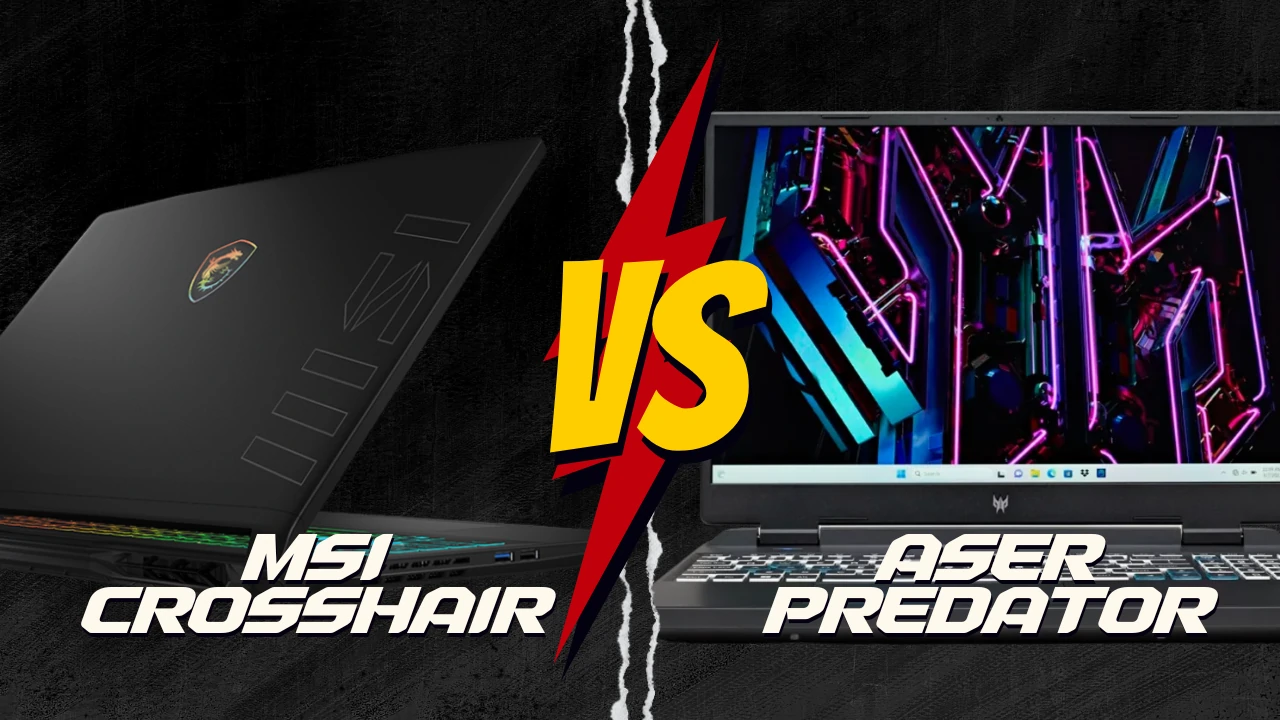 مقایسه لپ تاپ msi crosshair 16 a13v با لپ تاپ Aser Predator Helios Neo 16